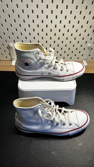 Converse All Star Piel Blancas