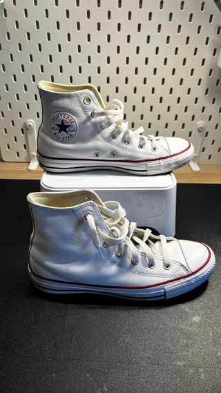 Converse All Star Piel Blancas