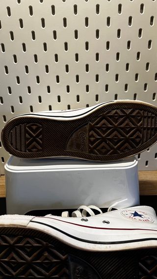 Converse All Star Piel Blancas