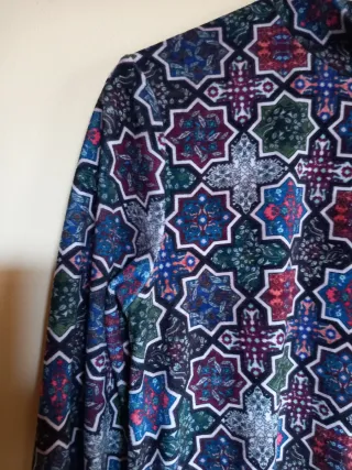 Vestido estampado geométrico