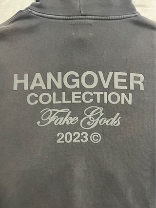 Sudadera con capucha oversize de Fake Gods gris