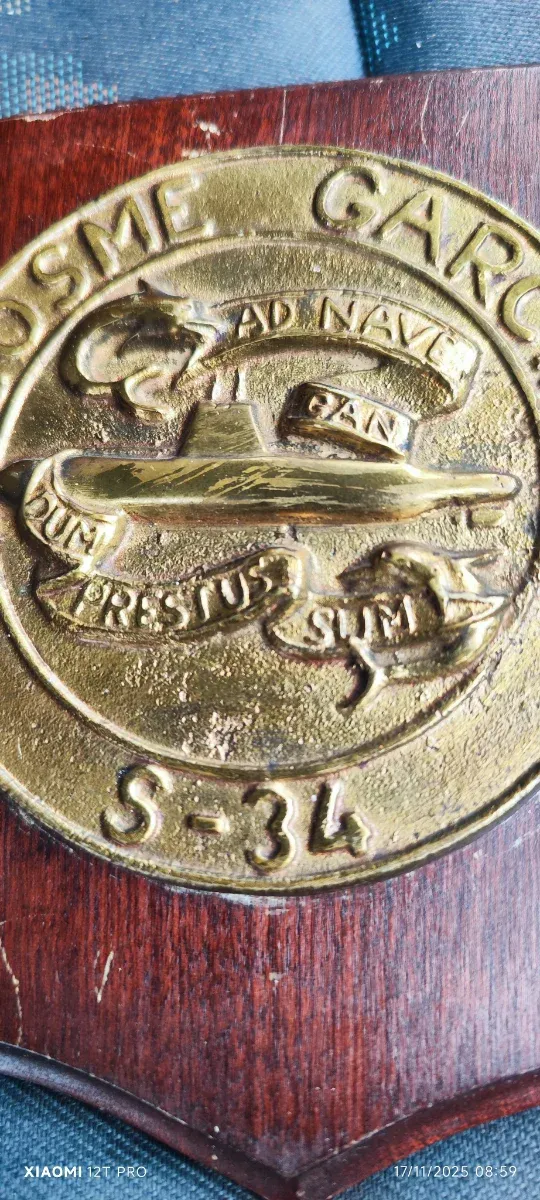 Metopa Submarino Cosme García S-34