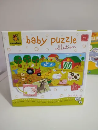 Lote 4 Puzzles Infantiles: Granja, Vaca, Peppa Pig