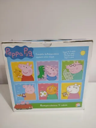 Lote 4 Puzzles Infantiles: Granja, Vaca, Peppa Pig