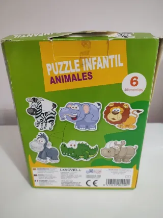 Lote 4 Puzzles Infantiles: Granja, Vaca, Peppa Pig