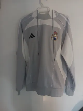 Chándal Real Madrid Adidas Gris y Blanco original