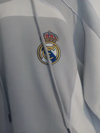 Chándal Real Madrid Adidas Gris y Blanco original
