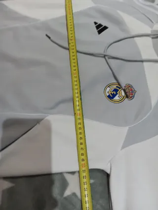 Chándal Real Madrid Adidas Gris y Blanco original