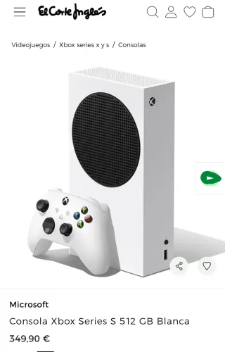Xbox Series S 512GB Nueva a estrenar