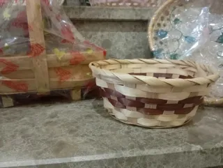 11 Cestas de mimbre y bambú