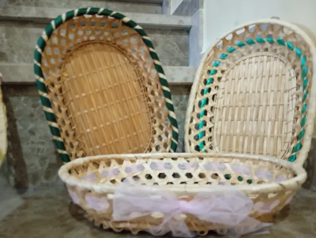 11 Cestas de mimbre y bambú