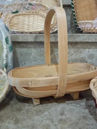 11 Cestas de mimbre y bambú