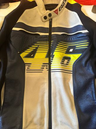 Chaqueta Dainese 46 Azul Blanco Amarillo