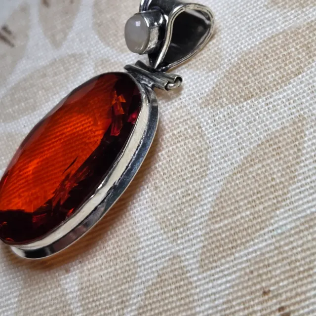 Colgante Plata 925 Cuarzo rosa