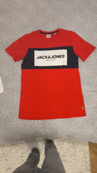 Camiseta Jack & Jones Talla M Roja