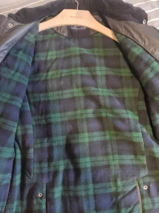 Chaquetón negro hombre, forrado