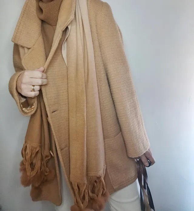 Cappotto donna vintage beige