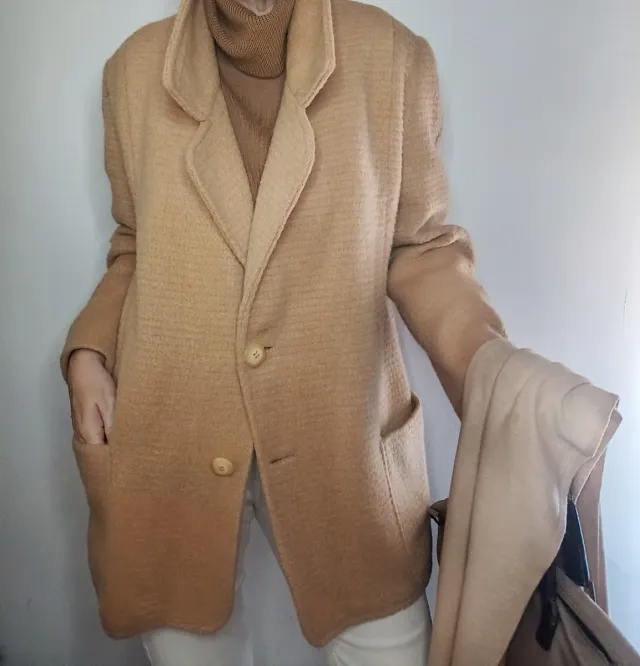 Cappotto donna vintage beige