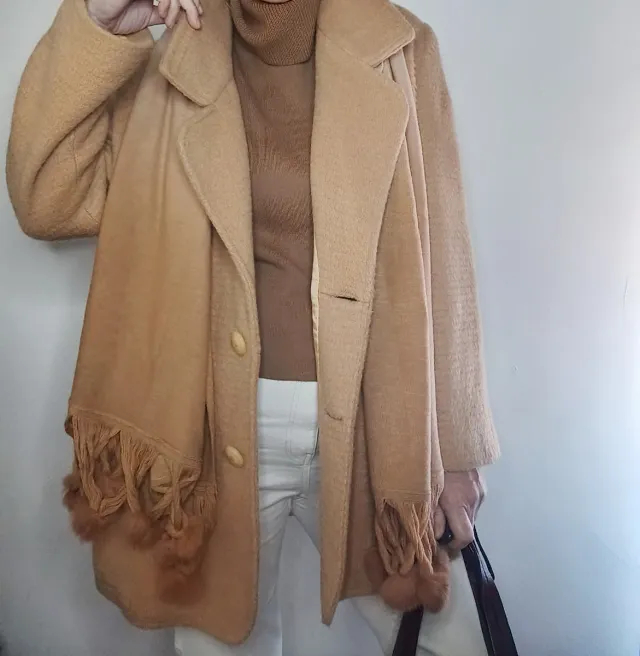 Cappotto donna vintage beige