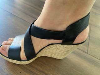 Sandalias Michael Kors Negras y Plateadas