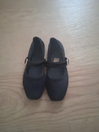 Manoletinas terciopelo negras