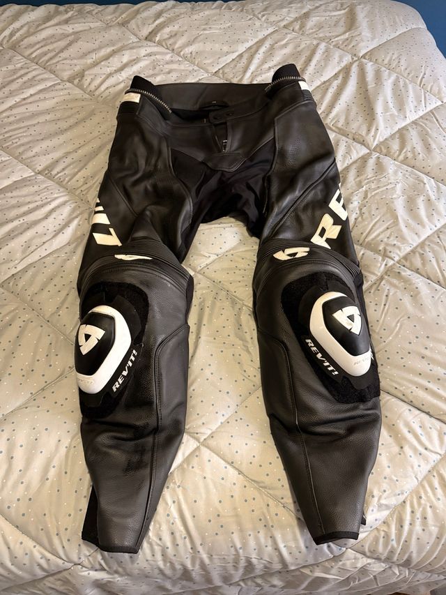 Pantalón Moto Revit Cuero Negro
