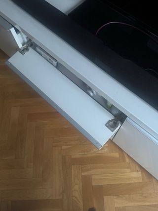 Mueble TV blanco con almacenaje