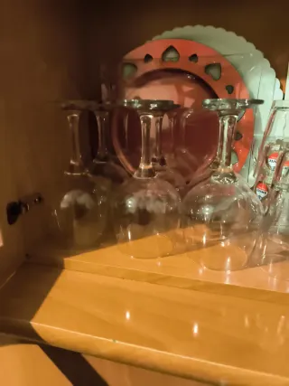 6 Copas de cristal para copas