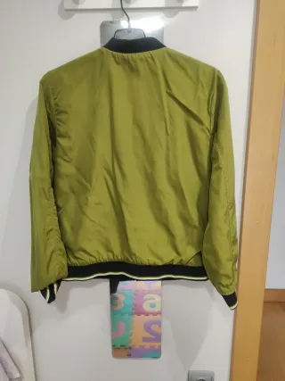 Cazadora bomber azul marino reversible