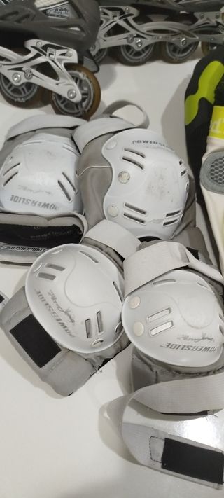 Patines Fila con protecciones y bolsa