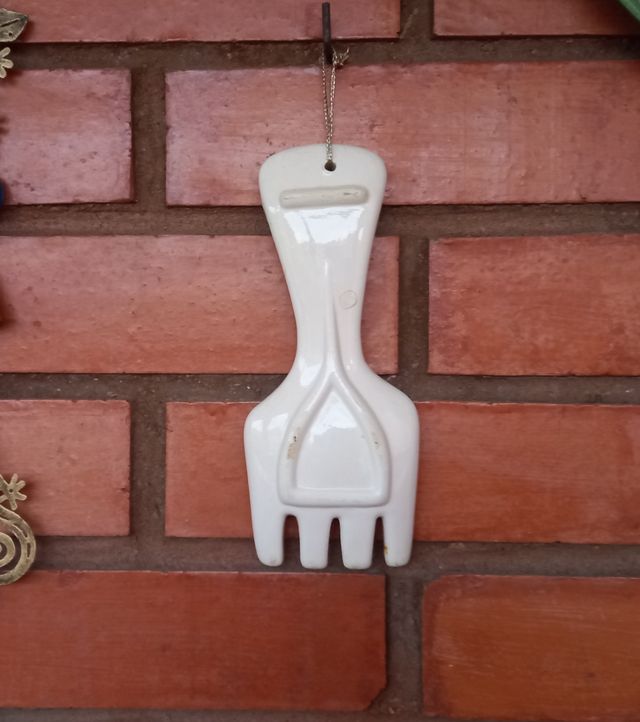 Tenedor Decorativo Jirafa Cerámica Vintage