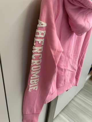 Felpa Abercrombie & Fitch con cappuccio rosa Tagli