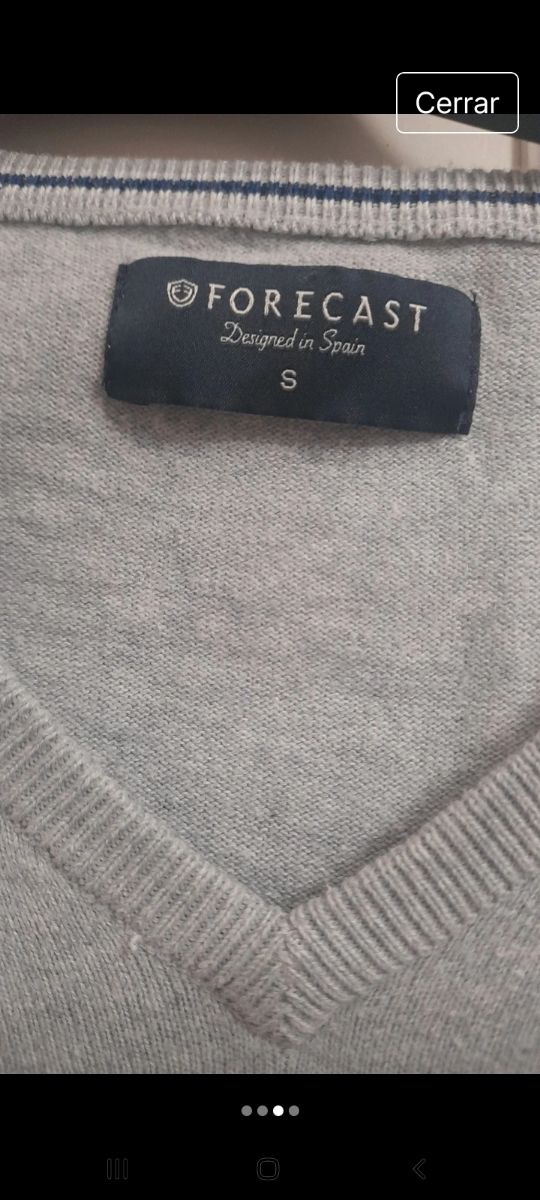 Jersey Forecast Pico Gris Talla S