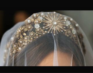 Tiara de Novia Dorada
