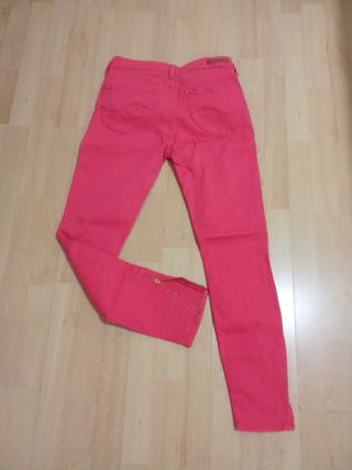 Pantalones vaqueros Lee mujer rojos