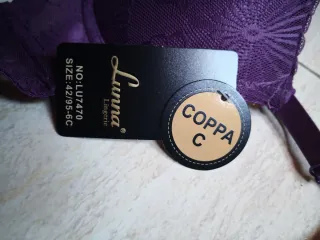 Sujetador Talla 95 Copa C Morado
