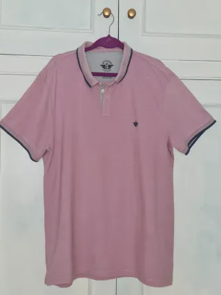 Polo Dockers Rosa Malva XL Piqué Algodón