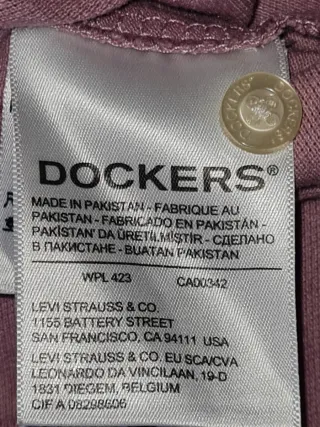 Polo Dockers Rosa Malva XL Piqué Algodón