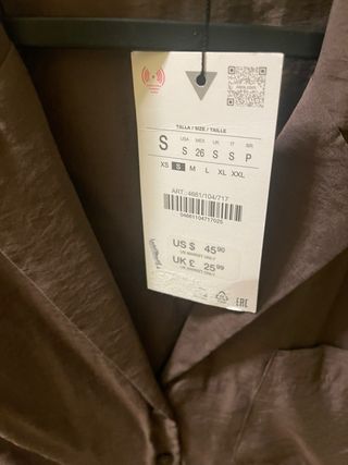 Camisa Zara Talla M Nueva