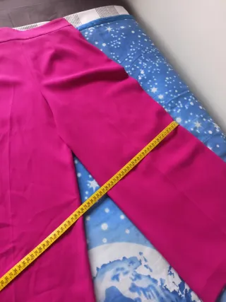Pantalón Palazzo Pierna Ancha Fucsia