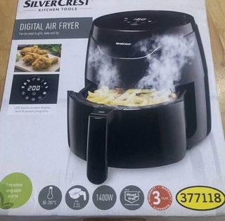 Freidora Aire Digital Silvercrest Negra 2.2L