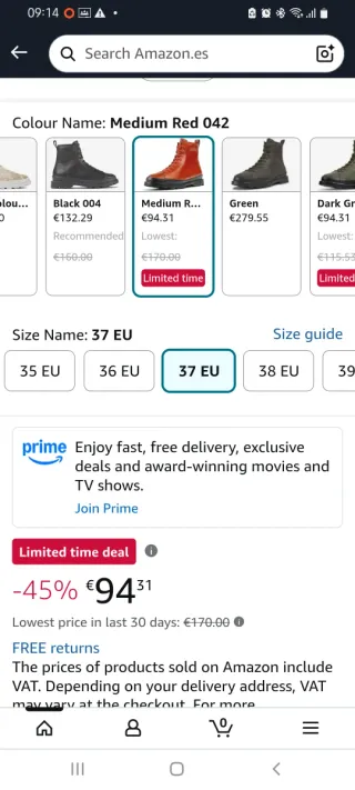 Botas Camper Brutus Piel Roja