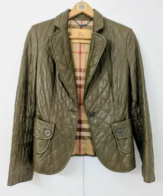 Burberry Cazadora de cuero/piel T.38 Usado.