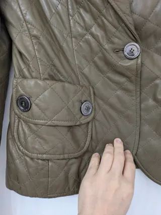 Burberry Cazadora de cuero/piel T.38 Usado.