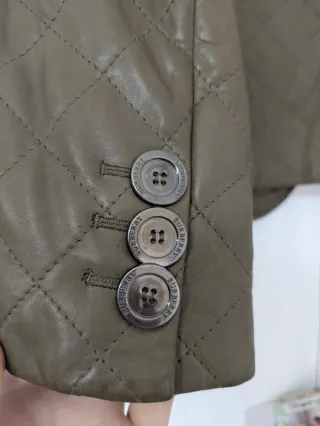 Burberry Cazadora de cuero/piel T.38 Usado.