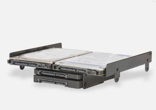 STAFFA MONTAGGIO 5,25" HDD/SSD 2,5"3,5" EWENTnuova