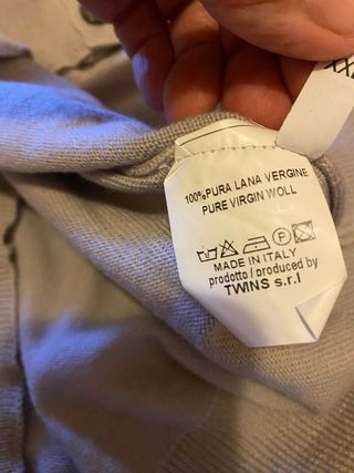 Gilet Jey Coleman Uomo Lana grigio chiaro XXL