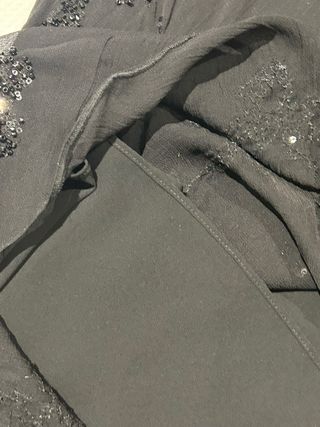 Vestido largo joya negro de Zara,forro interior