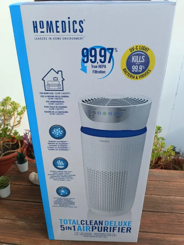 Purificador Aire HoMedics TatalClean 5 en 1