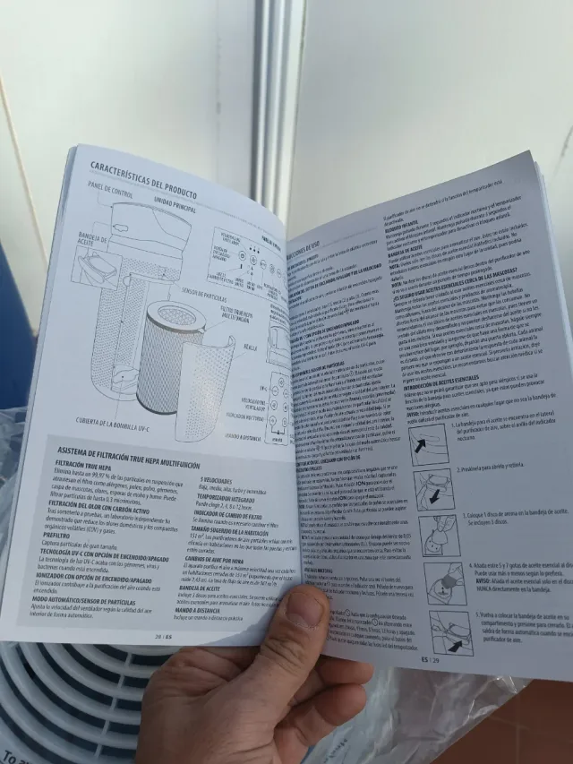 Purificador Aire HoMedics TatalClean 5 en 1